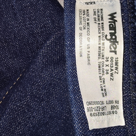 Wrangler Jeans 36 x36 13 MWZ - Picture 5 of 5